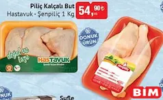 HASTAVUK-ŞENPİLİÇ PİLİÇ KALÇALI BUT 1 KG